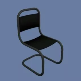 Simple Curved Chair 3d model