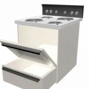 Stove Furniture 3d model