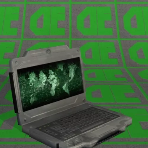 Old 2000s Laptop 3d model Old 2000s Laptop 3d model
