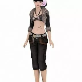 Beautiful Girl 3d model