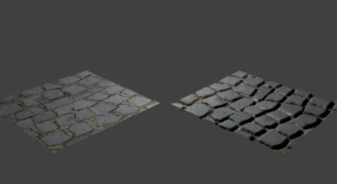 Cobblestones Road Set 3d model Cobblestones Road Set 3d model