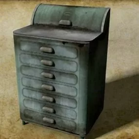 Gaming Metal Cabinet 3d model