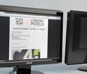 Asus Monitor Lcd 3d model