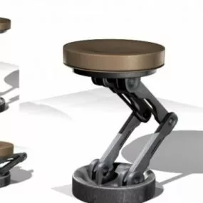 Scifi Adjustable Bar Stool 3d model