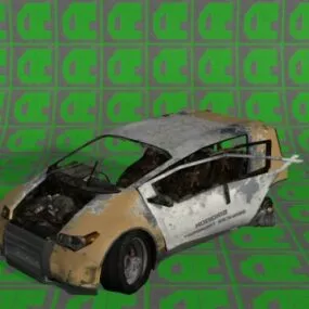 Destroyed Car 3d model