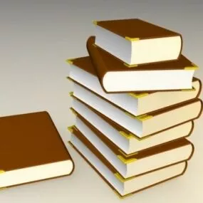 Books 3d model