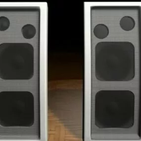Pc Old Speakers 2.0 3d model
