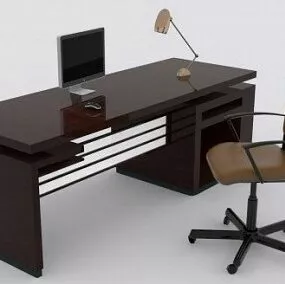 Modern Office Desk 3d model