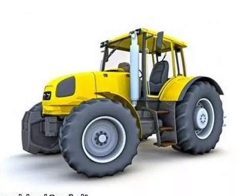 Low Poly Farm Tractor 3d model