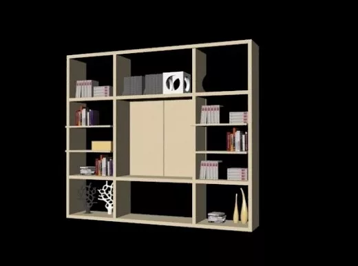 Old Books Stack 3d model