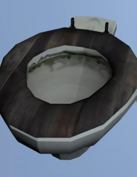 Lavatory Toilet Custom 3d model