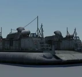 Lcac-27 Hovercraft Ship 3d model