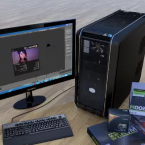 Pc Case Cooler Master 690 3d model