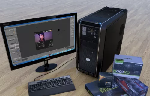 Pc Case Cooler Master 690 3d model Pc Case Cooler Master 690 3d model