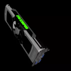 Nvidia Gtx690 Vga Card 3d model