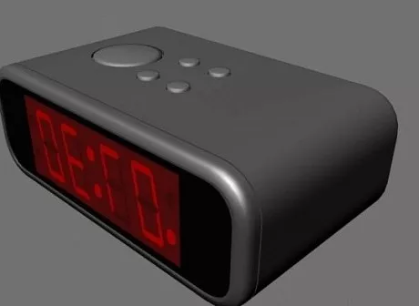 Digital Alarm Clock Box 3d model Digital Alarm Clock Box 3d model