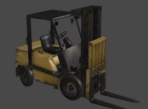Lowpoly Forklift Vehicle 3d model
