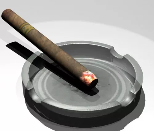 Cigarette Ashtray 3d model Cigarette Ashtray 3d model