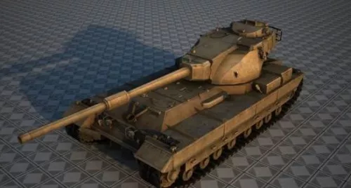 Fv215b Tank 3d model Fv215b Tank 3d model