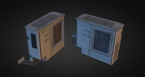 Vent With Sphere Shape Center 3d model
