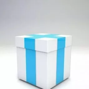 Christmas Gif Box  Free 3d model