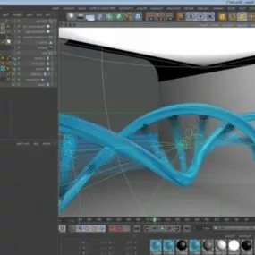 Dna Curved 3d model