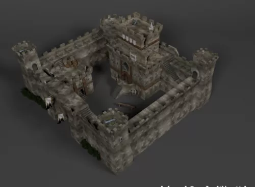 Old Rock Castle 3d model