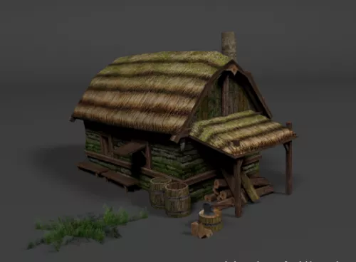 Medieval Hut House 3d model Medieval Hut House 3d model