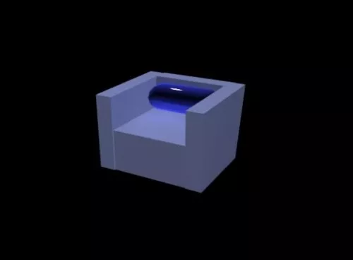 Sofa Chair Rectangle Style 3d model Sofa Chair Rectangle Style 3d model