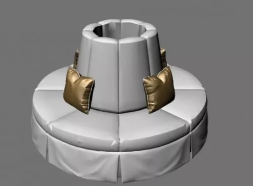 Round 360 Degree Sofa 3d model Round 360 Degree Sofa 3d model
