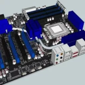 Asus Mainboard P6t6 3d model
