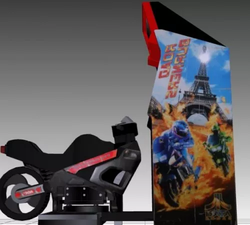 Road Burners Arcade Machine 3d model Road Burners Arcade Machine 3d model