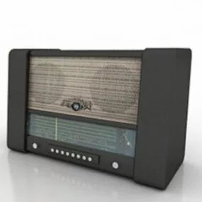 Vintage Radio Box 3d model