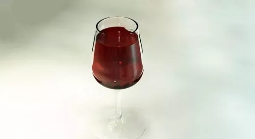 Red Wine Glass 3d model Red Wine Glass 3d model