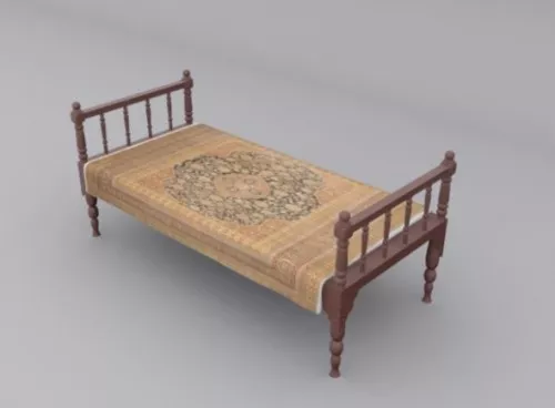 Pillow Dotted Pattern 3d model