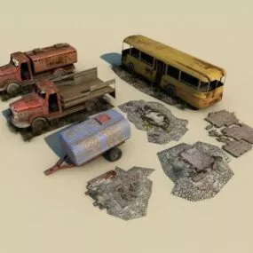 Weathered Ruins 3d model