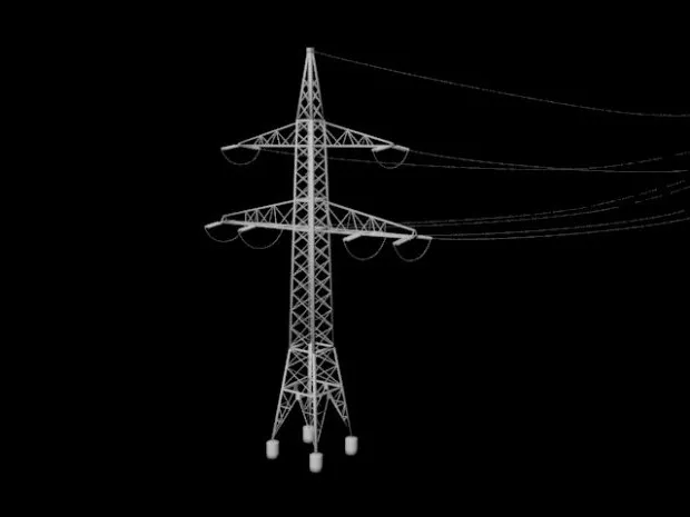 Transmission Tower 3d model Transmission Tower 3d model