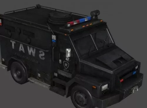Van Swat Car 3d model Van Swat Car 3d model