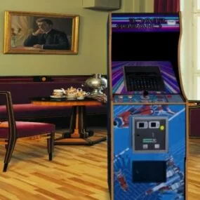 Space Chase Arcade Machine 3d model