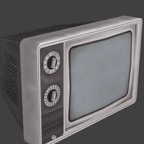 Retro Television 3d model Retro Television 3d model