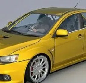 Mitsubishi Lancer Evolution Car 3d model