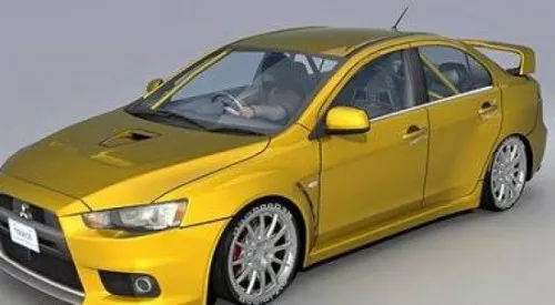 Mitsubishi Lancer Evolution Car 3d model Mitsubishi Lancer Evolution Car 3d model