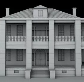 Hewitt House Building 3d model