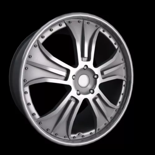Red Rims 3d model