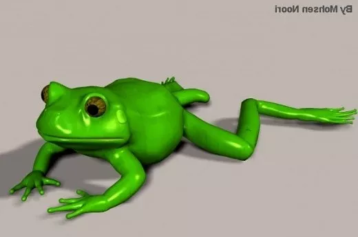 Cartoon Baby Worm 3d model