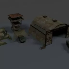 Military Scene Landscape 3d model