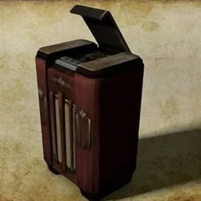 Old Radio 3d model