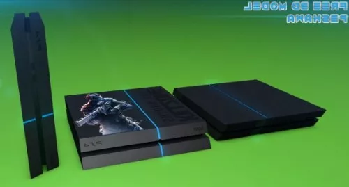 Sony Ps4 Console 3d model Sony Ps4 Console 3d model