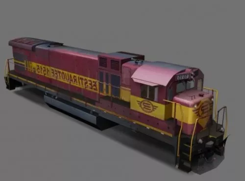 Kid Toy Train Vehicle 3d model