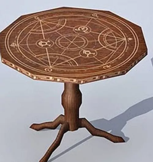 Horoscop Wood Table 3d model Horoscop Wood Table 3d model